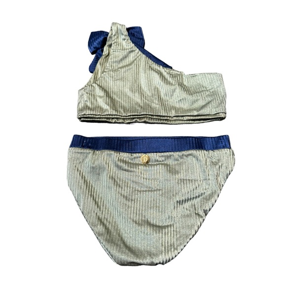 DALAI WEAR****Green and Blue One-Shoulder Bikini Set***Size 8 $89 - Picture 5 of 6